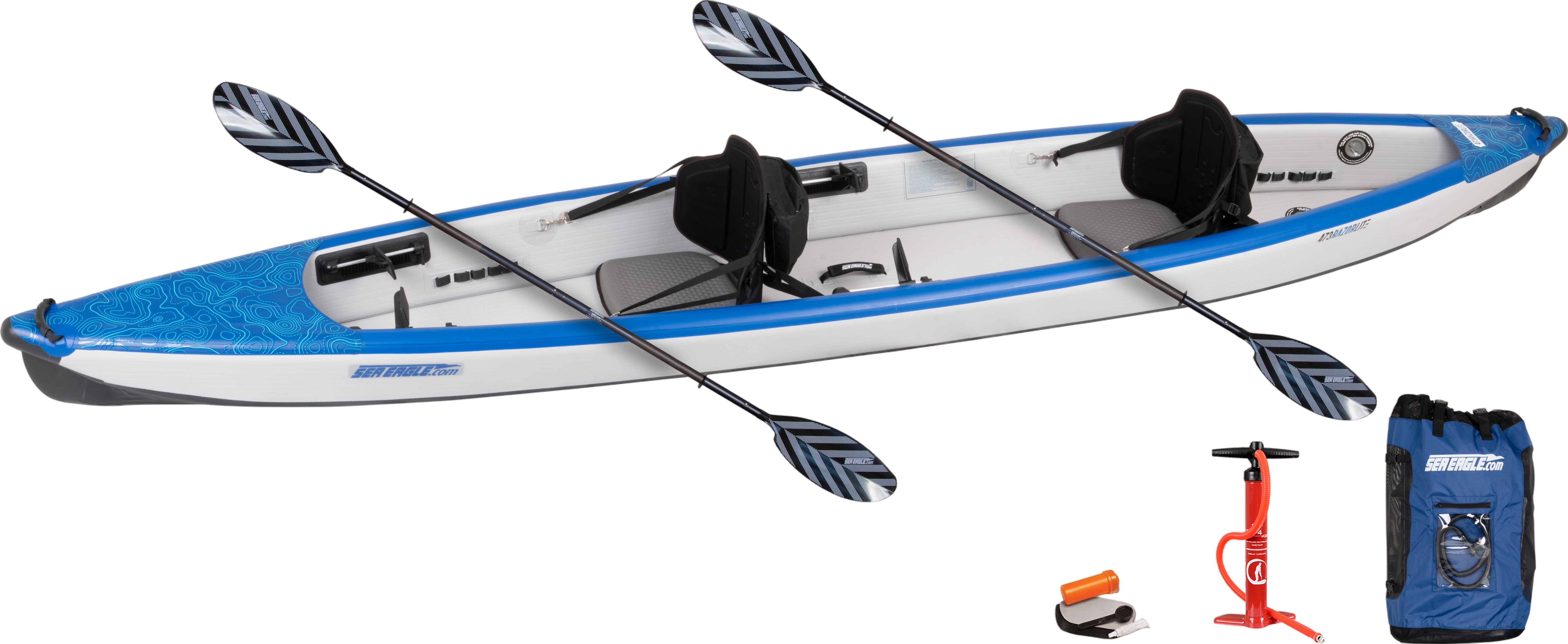 Sea Eagle RazorLite 473RLK_P Inflatable Kayak Pro Tandem Package New