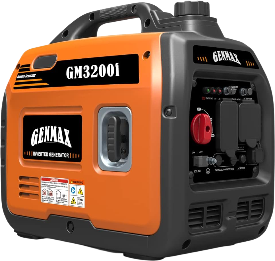 GENMAX GM3200i 30 Amp 2800W/3200W Gas Inverter Generator Parallel Ready New