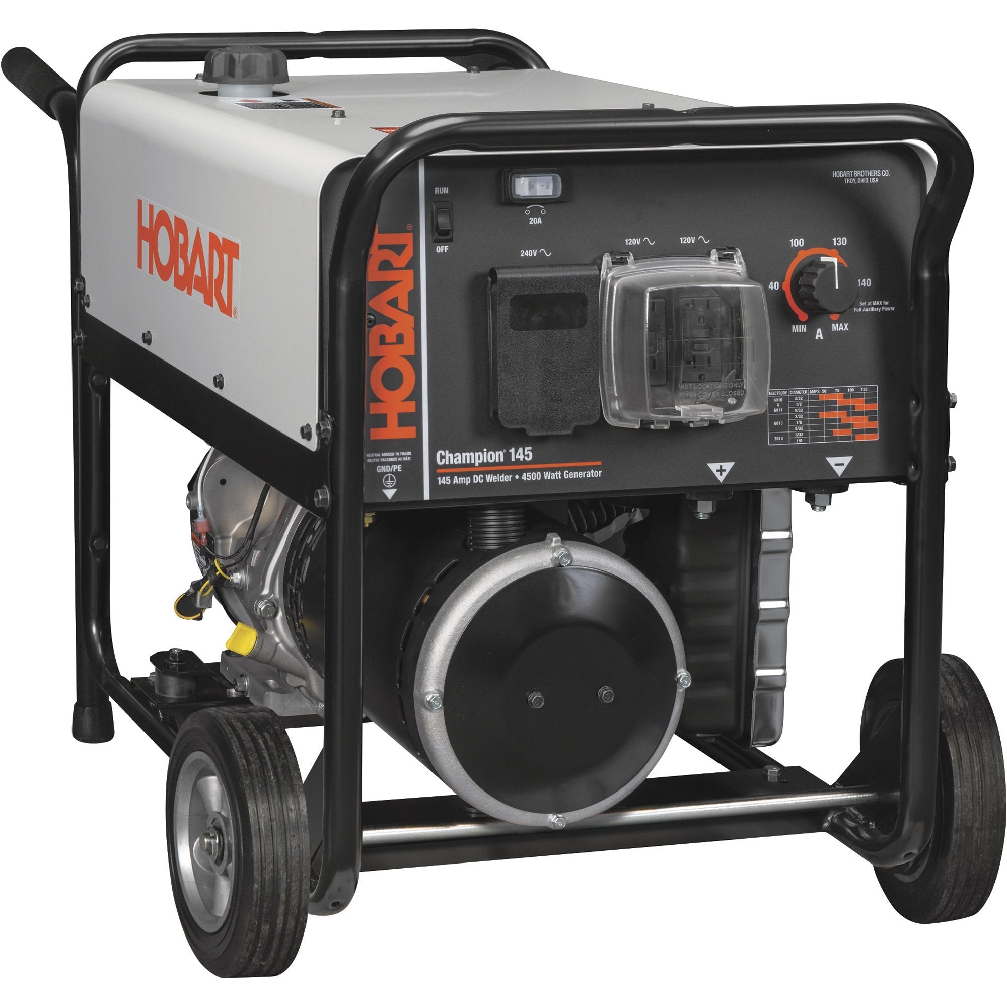 Hobart 500563 Champion 145 Arc Briggs & Stratton 4500W AC and 145A DC Stick Welder Generator Combo Manufacturer RFB