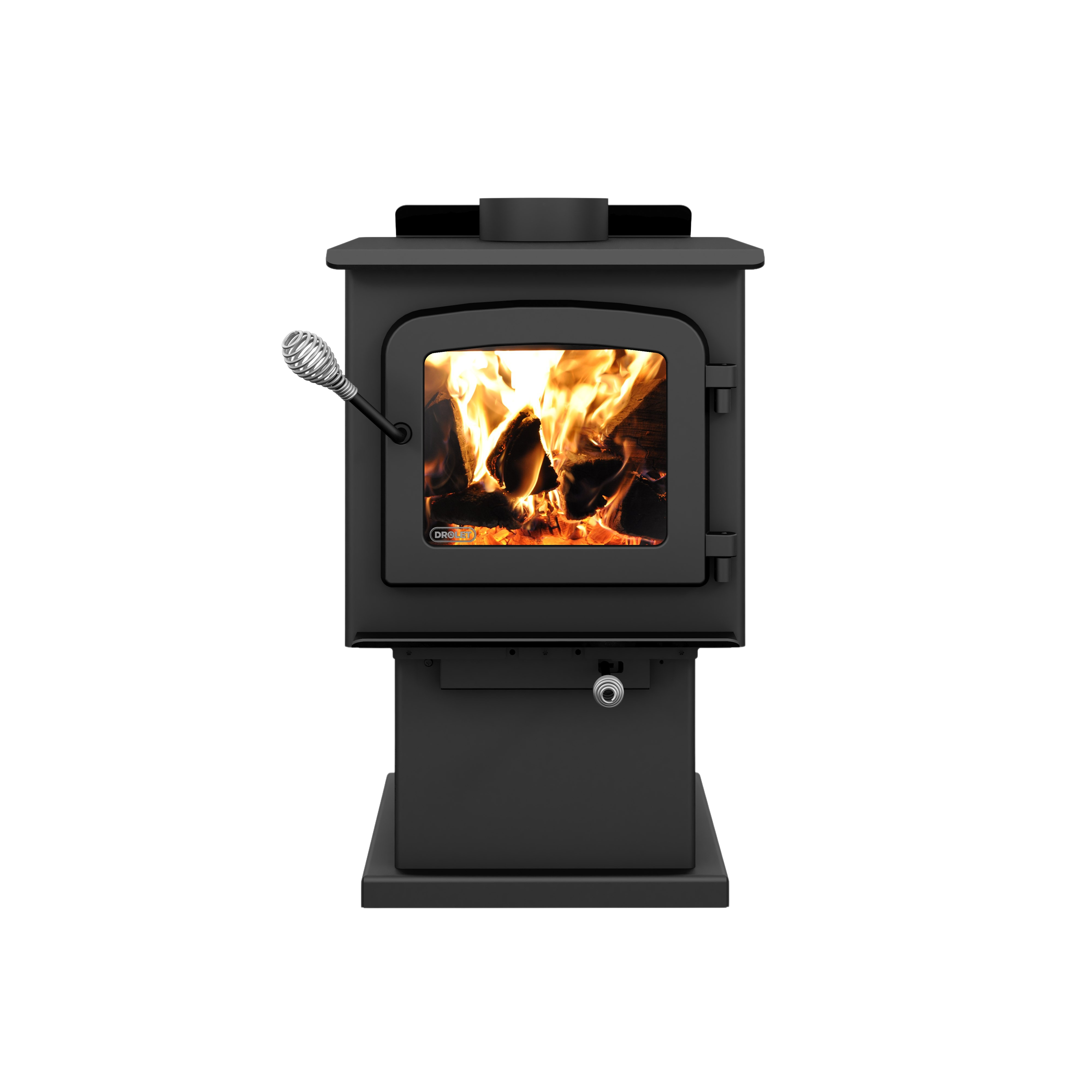 Drolet Escape 1200 1,200 Sq. Ft. Wood Stove On Pedestal New