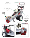 Dosko 337-13HC Stump Grinder with Honda GX390 Engine Gas 13 HP and 14" x 3/8" Cutter Direct Drive New