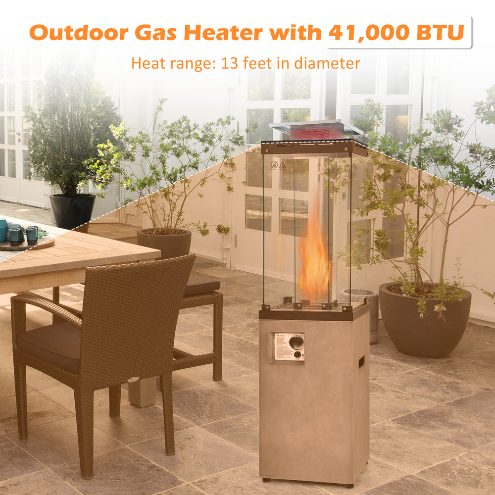 Costway Propane Patio Heater with Metal Hood 41,000 BTU New