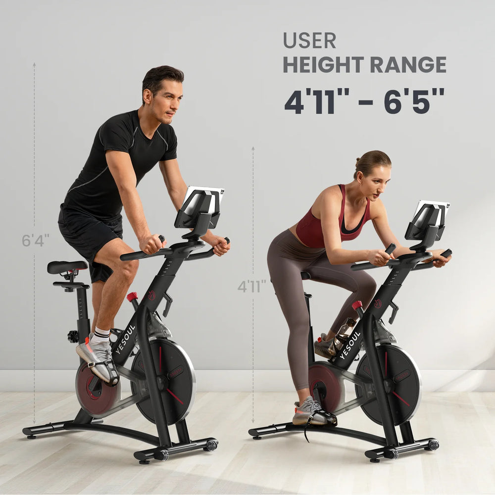 Yesoul S3 Exercise Bike with Adjustable Resistance Belt Drive Bluetooth App New