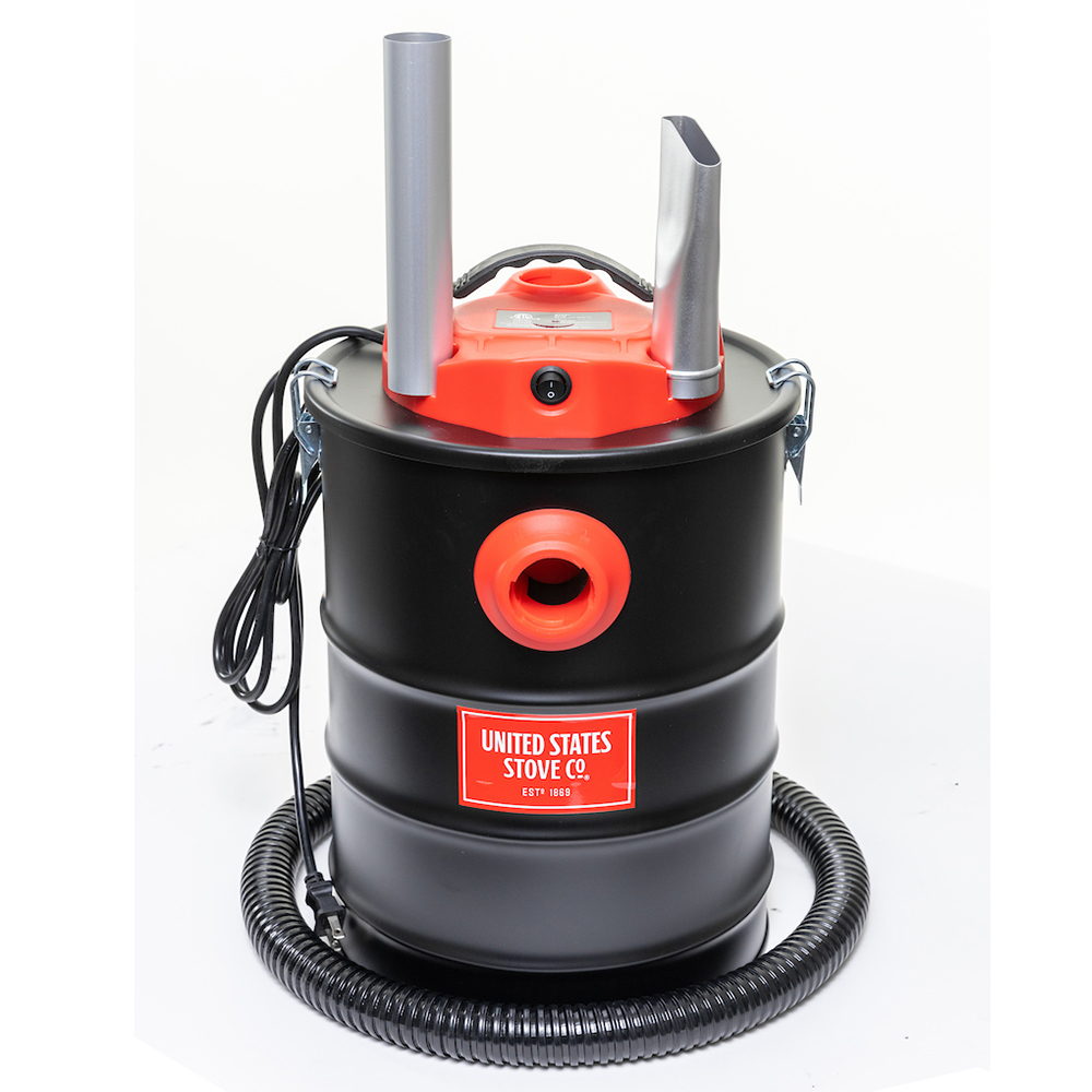 US Stove AV15E Ash Vacuum 6.5 Gallon Capacity 2.5 HP Black Metal New