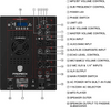 Proreck CLUB-6000 PA Speaker System 6000W Combo 4 Line Array Speakers and 15" Subwoofer with Bluetooth and Remote New