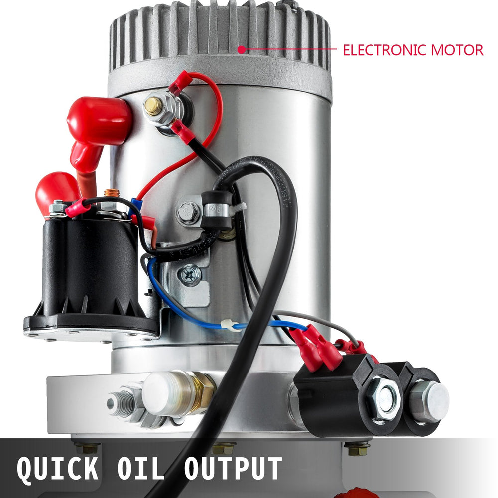 Vevor Hydraulic Pump Double Acting 6 Quart Power Unit 12V New