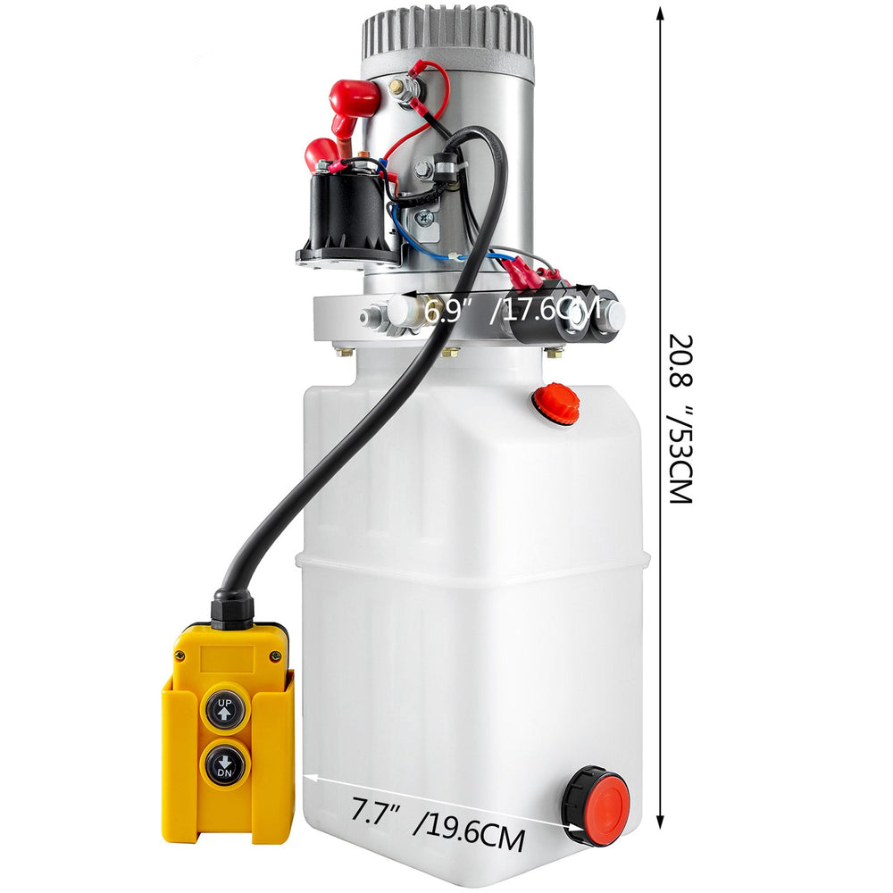 Vevor Hydraulic Pump Double Acting 6 Quart Power Unit 12V New