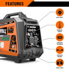 GENMAX GM4600iAEDC 3800W/4600W Generator Dual Fuel Inverter CO Alert Remote Start New
