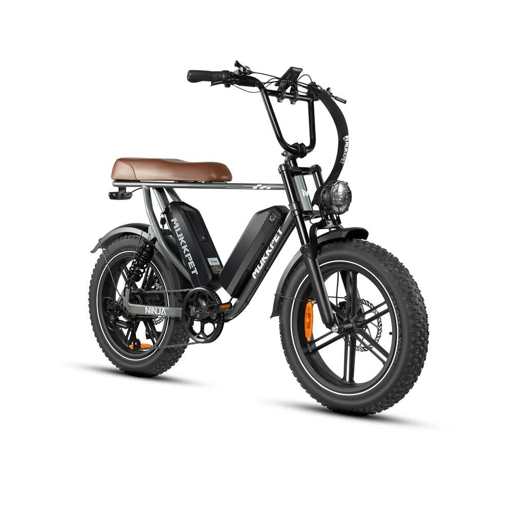 Mukkpet Ninja MN-04 Moped Style Electric Bicycle 28 MPH 120 Mile Range 750W 48V New