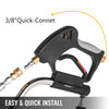Vevor 20" Surface Cleaner 4000 PSI for Pressure Washer 3/8" Quick Connector Stainless Steel with 3 Nozzles New