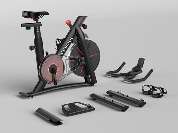 Yesoul S3 Exercise Bike with Adjustable Resistance Belt Drive Bluetooth App New