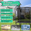 Costway Trampoline 10' ASTM Approved 400 Lbs Capacity with Enclosure Net and Ladder New