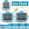 Costway Trampoline 10' ASTM Approved 400 Lbs Capacity with Enclosure Net and Ladder New