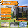 Costway Trampoline 10' ASTM Approved 400 Lbs Capacity with Enclosure Net and Ladder New