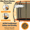 Costway Trampoline 10' ASTM Approved 400 Lbs Capacity with Enclosure Net and Ladder New
