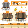 Costway Trampoline 10' ASTM Approved 400 Lbs Capacity with Enclosure Net and Ladder New