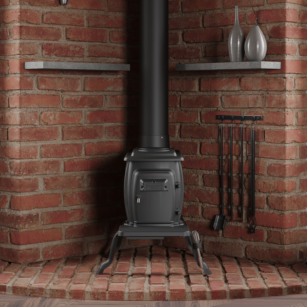 US Stove US1269E Cast Iron Log Wood Stove 900 sq. ft. 54,000 BTU New