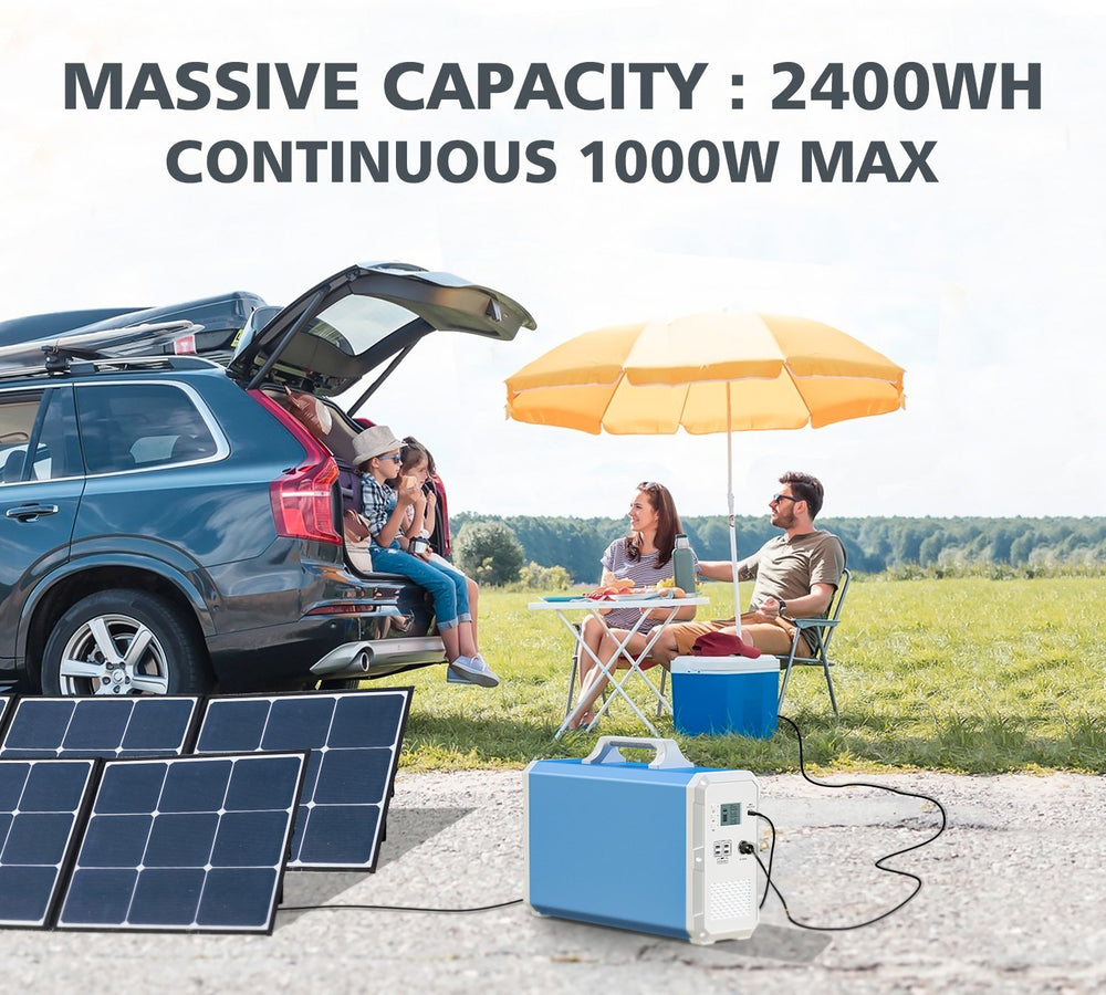 Bluetti EB240 2400WH/1000W Portable Power Station Solar Generator New