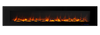 Valuxhome WM84 84 in. 750/1500W Wall Mounted Log and Crystals Fireplace with Remote Black New