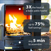 QStoves Q-Flame Outdoor Wood Pellet Patio Heater New