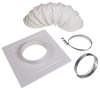 Kwikool CK-12S-SS Single Ceiling Duct Kit with Stainless Steel Flange New