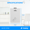 Marey GA10FLP 2.64 GPM 68,240 BTU LP Liquid Propane Tankless Water Heater New