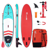 Freein 10' Inflatable Ocean SUP Stand Up Paddle Board Package Dual Action Pump Camera Mount Aqua New