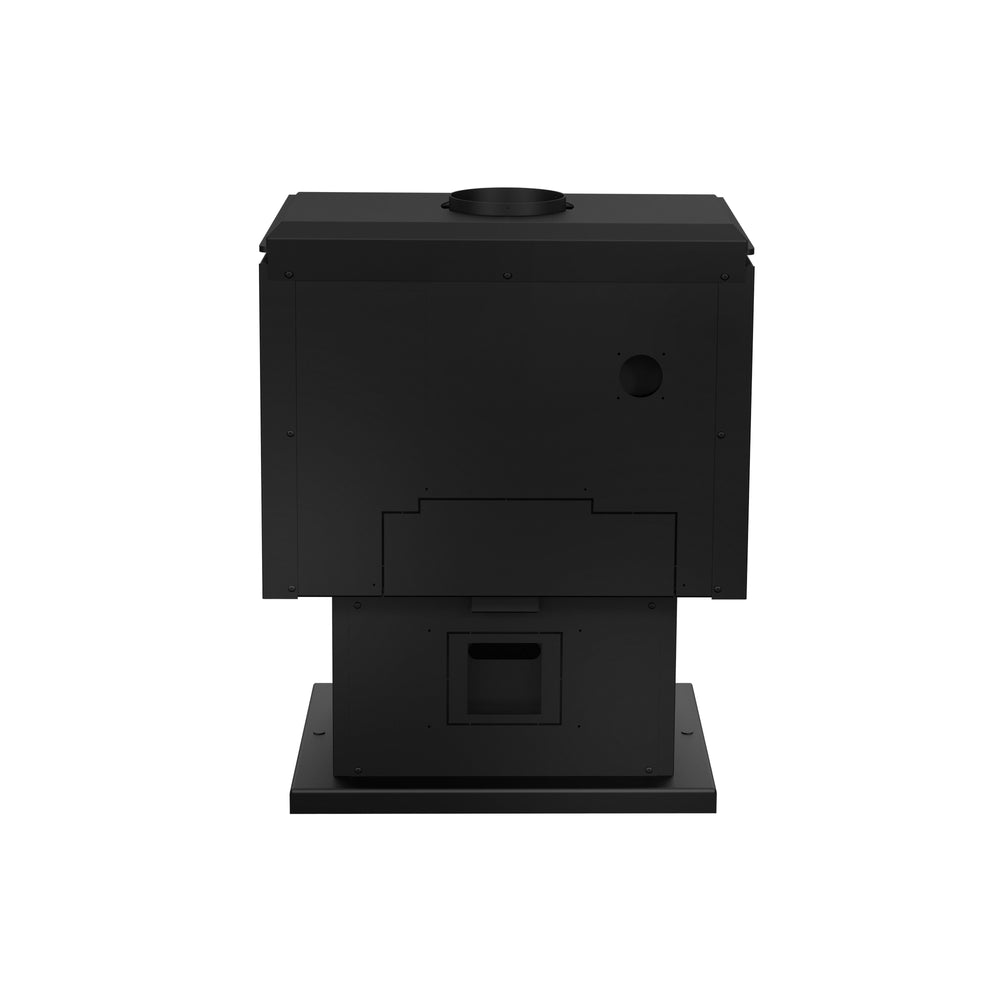 Drolet Escape 1800 EPA Certified 2,100 Sq. Ft. Wood Stove On Pedestal With Black Door New
