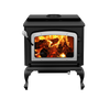 Drolet Escape 1800 2,100 Sq. Ft. Wood Stove Cast Iron Legs With Brushed Nickel Door New