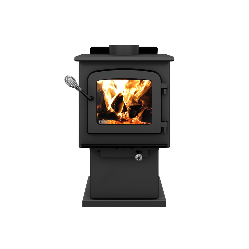 Drolet Escape 1200 1,200 Sq. Ft. Wood Stove On Pedestal New