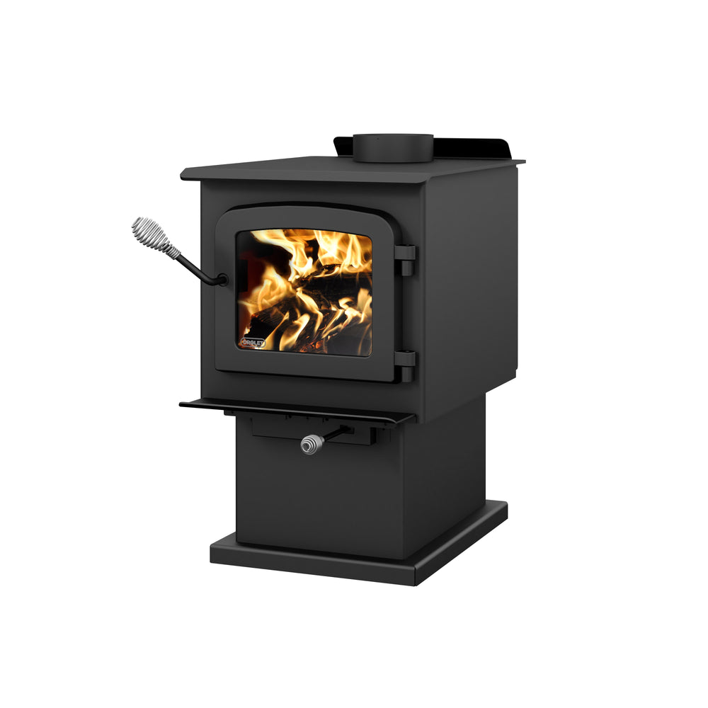 Drolet Escape 1200 1,200 Sq. Ft. Wood Stove On Pedestal New