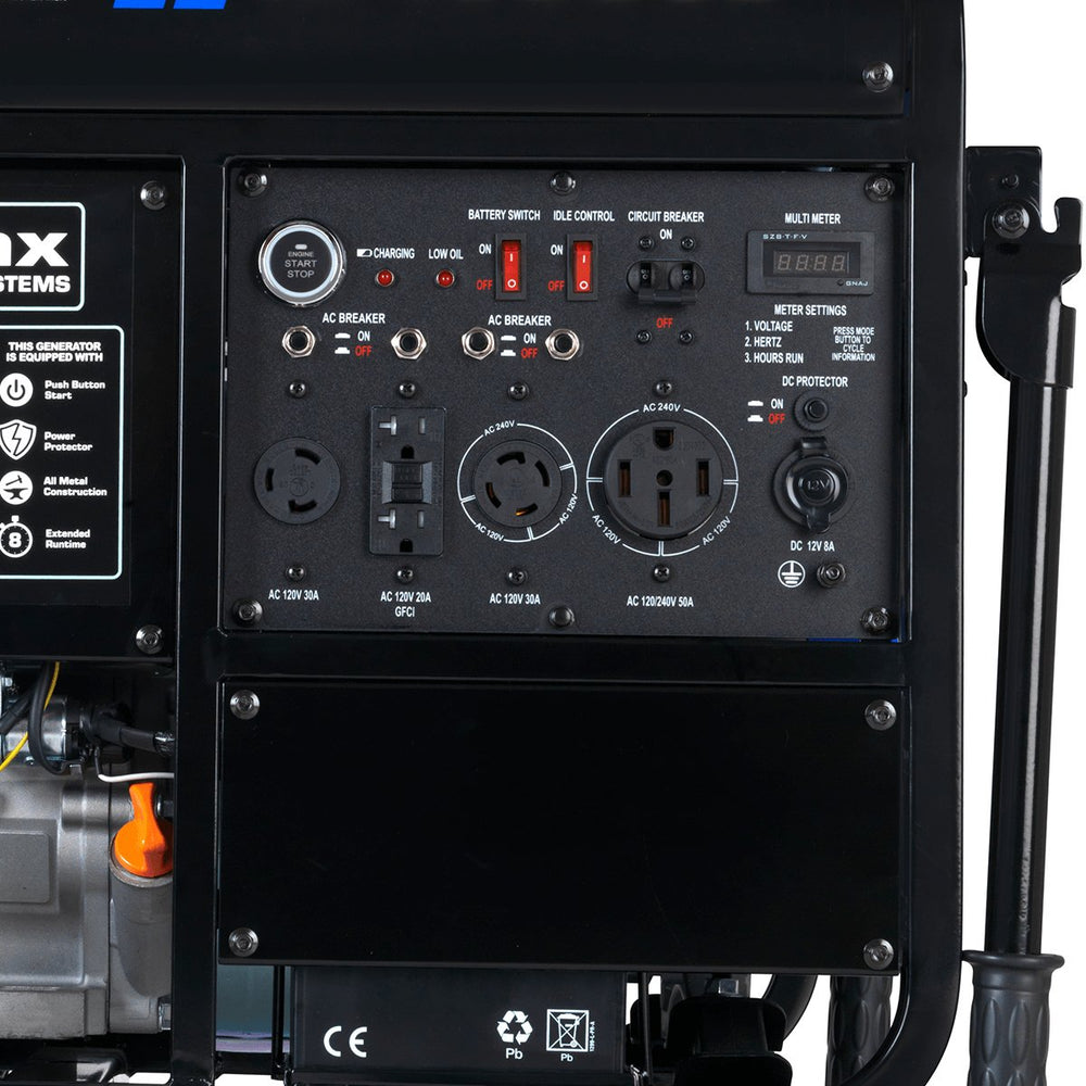 DuroMax XP13000E 10500W/13000W Gas Electric Start Generator New
